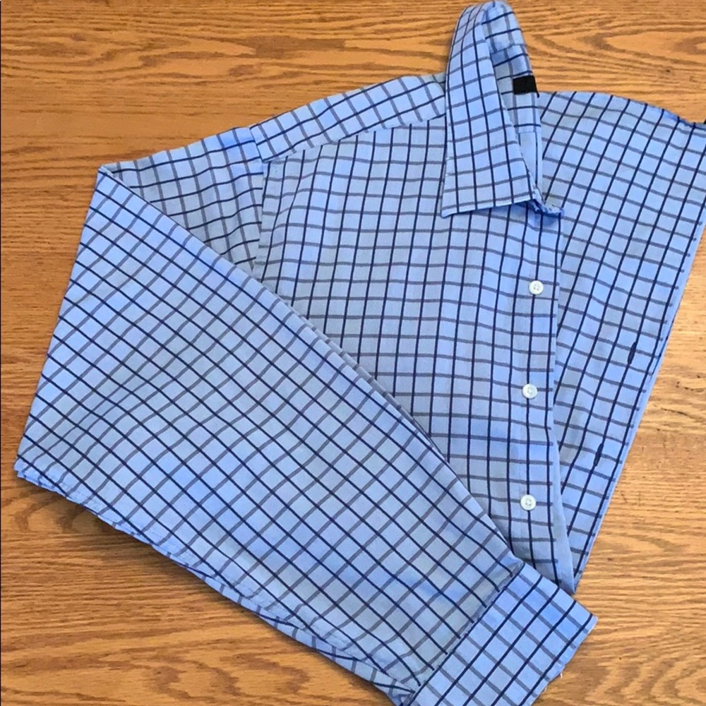 Shirt Men’s Long Sleeve by H&H Sz lg 17-17 1/2